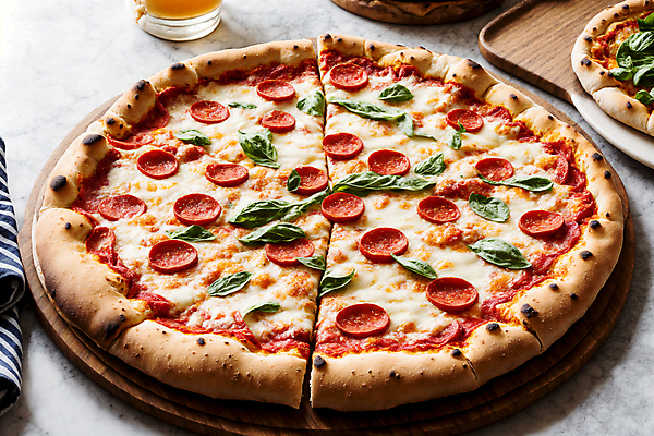 JPG 편집이미지 치즈 피자 서양음식 사람없음 배달음식 페퍼로니 페퍼로니피자 편집실사 AI포토 AI콘텐츠 음식 유제품 패스트푸드 소시지 배달 CG 파일형식