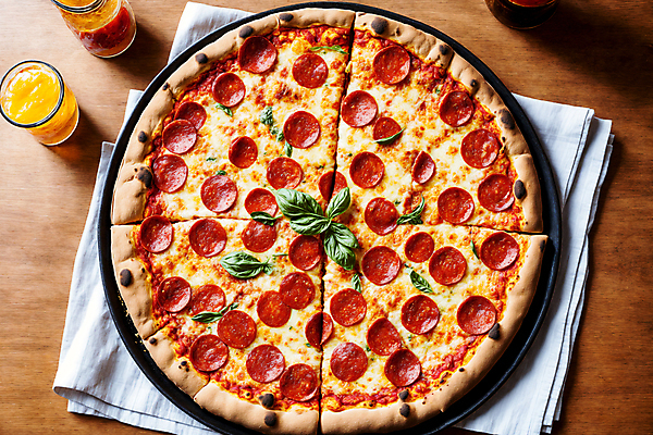 JPG 편집이미지 치즈 피자 서양음식 사람없음 배달음식 페퍼로니 페퍼로니피자 편집실사 AI포토 AI콘텐츠 음식 유제품 패스트푸드 소시지 배달 CG 파일형식