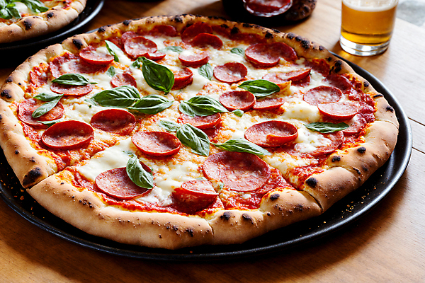 JPG 편집이미지 치즈 피자 서양음식 사람없음 배달음식 페퍼로니 페퍼로니피자 편집실사 AI포토 AI콘텐츠 음식 유제품 패스트푸드 소시지 배달 CG 파일형식