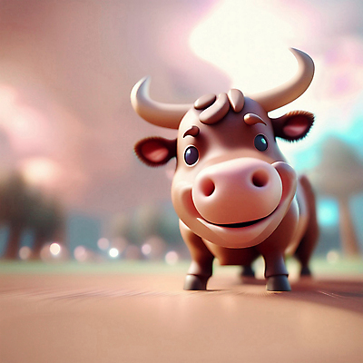 JPG 편집이미지 한마리 동물캐릭터 사람없음 3D 귀여움 십이지신 소띠 소 디지털합성 십이지신캐릭터 편집3D AI컴퓨터그래픽 AI콘텐츠 동물 캐릭터 1 컨셉 포유류 파일형식