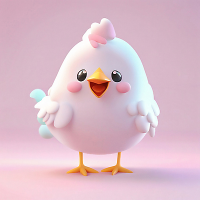 JPG 편집이미지 한마리 분홍색 동물캐릭터 사람없음 3D 귀여움 십이지신 닭띠 닭 디지털합성 십이지신캐릭터 편집3D AI컴퓨터그래픽 AI콘텐츠 동물 캐릭터 1 컬러 컨셉 조류 파일형식