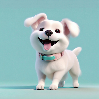 JPG 편집이미지 한마리 동물캐릭터 사람없음 3D 귀여움 십이지신 개 개띠 디지털합성 십이지신캐릭터 목줄 편집3D AI컴퓨터그래픽 AI콘텐츠 동물 캐릭터 1 컨셉 포유류 파일형식 반려용품