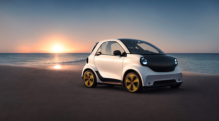 JPG 편집이미지 자동차 하늘 사람없음 햇빛 일몰 디지털합성 미래자동차 전기자동차 편집소스 편집실사 AI포토 AI콘텐츠 육상교통 태양 노을 CG 파일형식