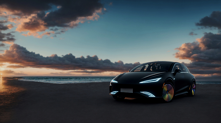 JPG 구름 편집이미지 자동차 하늘 해변 사람없음 일몰 디지털합성 미래자동차 전기자동차 편집소스 편집실사 AI포토 AI콘텐츠 자연요소 육상교통 바다 노을 CG 파일형식