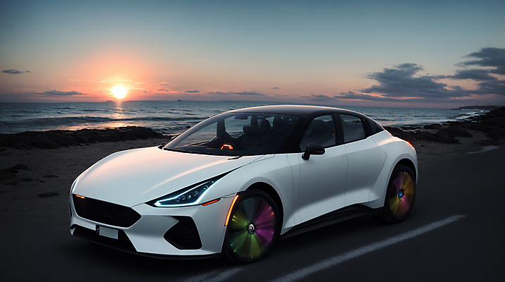 JPG 구름 편집이미지 자동차 하늘 해변 사람없음 태양 일몰 디지털합성 미래자동차 전기자동차 편집소스 편집실사 AI포토 AI콘텐츠 자연요소 육상교통 바다 노을 CG 파일형식