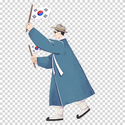 전신 편집이미지 남자 한명 들기 누끼 성인 걷기 깃발 태극기 한복 삼일절 두루마기 PNG 독립운동가 성인남자한명만 만세운동 1 한국전통 모션 사람 공휴일 국기 전통의상 국경일 독립운동 남자한명만 성인남자만 파일형식