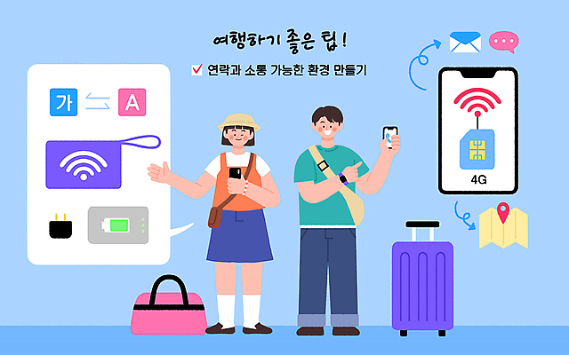 전신 PSD 여자 남자 여행 말풍선 지도 가방 일러스트 휴가 서기 들기 성인 두명 스마트폰 캐리어 정보 가리킴 플러그 건전지 와이파이 위치 문자메시지 팁 파우치 성인만 번역 연락 국내일러스트 잡화 모션 사람 손짓 핸드폰 스마트기기 여행가방 메시지 무선인터넷 파일형식