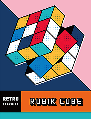 포스터 일러스트 사람없음 컬러풀 장난감 오브젝트 복고 팝아트 맞추기 뉴트로 루빅큐브 국내일러스트 AI파일 컬러 모션 큐브 그림 파일형식 벡터