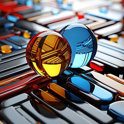 JPG 편집이미지 공 추상 사람없음 그래픽 컬러풀 알약 반사 3D 원형 구슬 디지털합성 직선 기하학 입체도형 편집소스 이미지편집 편집3D AI컴퓨터그래픽 AI콘텐츠 도형 선 컬러 무늬 약 입체 파일형식