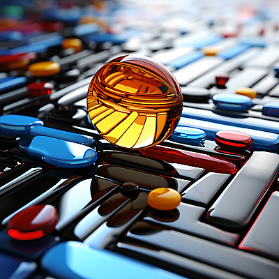 JPG 편집이미지 공 추상 사람없음 그래픽 컬러풀 알약 반사 3D 원형 구슬 디지털합성 직선 기하학 입체도형 편집소스 이미지편집 편집3D AI컴퓨터그래픽 AI콘텐츠 도형 선 컬러 무늬 약 입체 파일형식