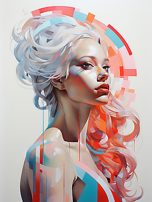 JPG 편집이미지 헤어스타일 응시 여자 패턴 추상 한명 상반신 성인 컬러풀 화장 화려 디지털합성 기하학 성인여자한명만 편집소스 이미지편집 편집실사 AI컴퓨터그래픽 AI콘텐츠 1 시선 컬러 컨셉 무늬 사람 뷰티 CG 여자한명만 성인여자만 파일형식