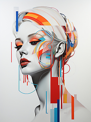 JPG 편집이미지 헤어스타일 응시 여자 패턴 추상 한명 상반신 성인 컬러풀 화장 화려 디지털합성 기하학 성인여자한명만 편집소스 이미지편집 편집실사 AI컴퓨터그래픽 AI콘텐츠 1 시선 컬러 컨셉 무늬 사람 뷰티 CG 여자한명만 성인여자만 파일형식