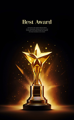 PSD 편집이미지 별 이벤트 사람없음 그래픽 빛 반짝임 금색 트로피 오브젝트 눈부심 시상 시상식 이미지편집 자연요소 컬러 모션 상_우승 파일형식