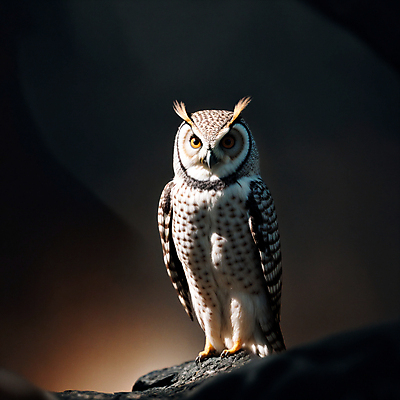 JPG 편집이미지 사람없음 갈색 검은색 돌_바위 디지털합성 부엉이 편집소스 편집실사 AI컴퓨터그래픽 AI콘텐츠 컬러 조류 CG 파일형식