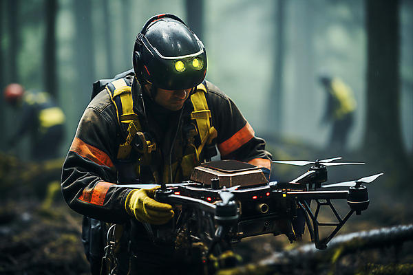 JPG 편집이미지 남자 들기 상반신 성인 야외 아웃포커스 세명 운전 연기 숲속 소방관 소화_소방 드론 방화복 블러 화재진압 성인남자만 편집실사 AI인물포토 AI콘텐츠 모션 촬영기법 사람 숲 구조원 소방 CG 화재 진압 남자만 성인만 파일형식 AI포토