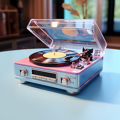 JPG 편집이미지 분홍색 하늘색 사람없음 디지털합성 오브젝트 턴테이블 편집소스 편집실사 AI포토 AI콘텐츠 컬러 파란색 CG 파일형식