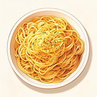 JPG 접시 일러스트 사람없음 이탈리아음식 맛있는 알리오올리오 국내일러스트 AI일러스트 AI콘텐츠 식기 파스타 서양음식 파일형식