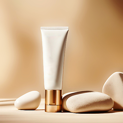 JPG 편집이미지 사람없음 여름 뷰티 화장품 돌_바위 선크림 디지털합성 베이지색 목업 편집소스 편집실사 AI포토 AI콘텐츠 계절 컬러 CG 파일형식