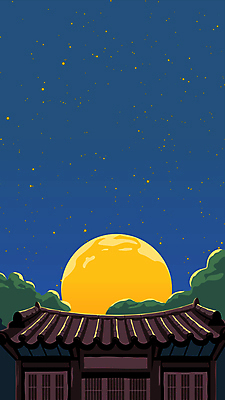 전통 백그라운드 밤하늘 한옥 사람없음 파란색 추석 보름달 달 모션그래픽 MP4 MOV 자연요소 한국전통 명절 컬러 고건축 하늘 야간 동영상 파일형식