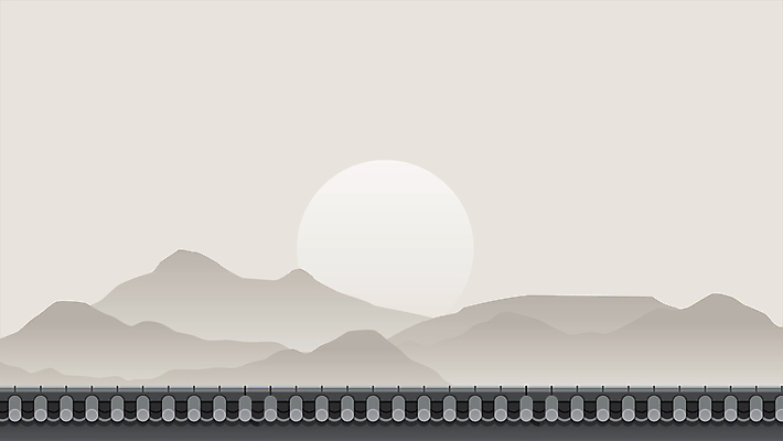 한국전통 전통 백그라운드 산 사람없음 추석 회색 달 기와담장 모션그래픽 MP4 MOV 자연요소 명절 컬러 한국 기와 담장 동영상 파일형식