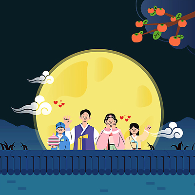 구름 전통 여자 남자 어린이 가족 감 들기 소녀 소년 여러명 상반신 성인 손들기 추석 보름달 나뭇가지 한복 남색 감나무 손인사 꽃받침 명절인사 기와담장 모션그래픽 MP4 MOV 자연요소 나무 한국전통 명절 컬러 다수 과일 관계 모션 기와 사람 손짓 담장 달 인사 전통의상 동영상 파일형식