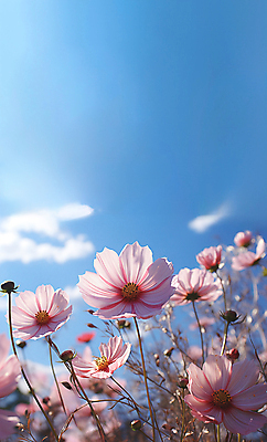 JPG 편집이미지 풍경 초원 사람없음 야외 가을 디지털합성 코스모스 편집소스 편집실사 AI포토 AI콘텐츠 계절 꽃 CG 파일형식