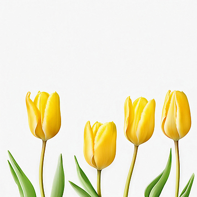 JPG 편집이미지 꽃 잎 사람없음 노란색 봄 튤립 디지털합성 편집실사 AI포토 AI콘텐츠 식물 계절 컬러 CG 파일형식