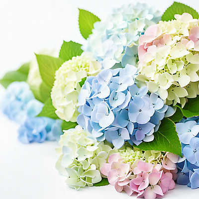 JPG 편집이미지 꽃 잎 사람없음 여름 봄 디지털합성 수국 편집실사 AI포토 AI콘텐츠 식물 계절 CG 파일형식