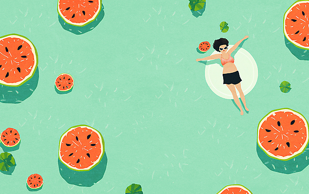 JPG 전신 여자 수영복 일러스트 팔벌리기 수박 한명 풍경 성인 초록색 여름 선글라스 수영 떠있는 튜브 성인여자한명만 카피스페이스 국내일러스트 AI일러스트 AI콘텐츠 1 옷 계절 안경 컬러 과일 모션 사람 공백 수상스포츠 여자한명만 성인여자만 파일형식