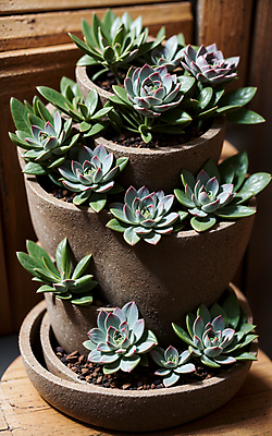 JPG 식물 편집이미지 화분 탁자 실내 사람없음 여러개 다양 원예 다육식물 편집실사 AI포토 AI콘텐츠 가구 다수 취미 내부 CG 파일형식