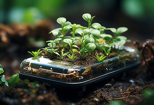 JPG 편집이미지 화분 잎 농업 사람없음 아웃포커스 농작물 농장 디지털합성 사물인터넷 스마트팜 편집소스 편집실사 AI컴퓨터그래픽 AI콘텐츠 식물 산업 촬영기법 정보기술 CG 파일형식