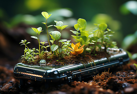 JPG 편집이미지 화분 잎 농업 사람없음 아웃포커스 농작물 농장 디지털합성 사물인터넷 스마트팜 편집소스 편집실사 AI컴퓨터그래픽 AI콘텐츠 식물 산업 촬영기법 정보기술 CG 파일형식
