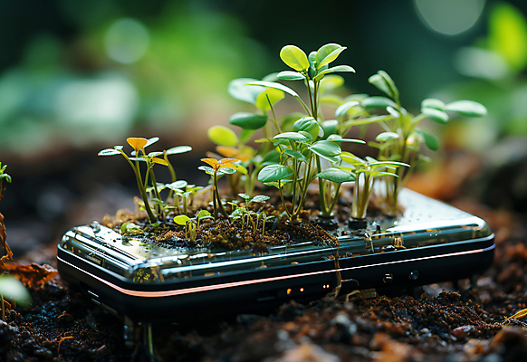 JPG 편집이미지 화분 잎 농업 사람없음 아웃포커스 농작물 농장 디지털합성 사물인터넷 스마트팜 편집소스 편집실사 AI컴퓨터그래픽 AI콘텐츠 식물 산업 촬영기법 정보기술 CG 파일형식