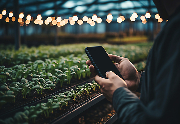 JPG 편집이미지 잎 농업 한명 들기 상반신 성인 아웃포커스 농작물 스마트폰 농장 디지털합성 보케 사물인터넷 성인한명만 스마트팜 편집소스 편집실사 AI인물포토 AI콘텐츠 식물 1 산업 모션 촬영기법 정보기술 사람 핸드폰 스마트기기 CG 성인만 파일형식 AI포토