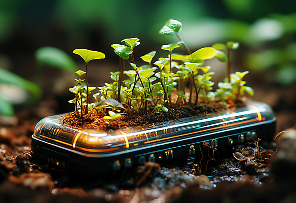 JPG 편집이미지 화분 잎 농업 사람없음 아웃포커스 빛 농작물 농장 디지털합성 사물인터넷 스마트팜 편집소스 편집실사 AI컴퓨터그래픽 AI콘텐츠 식물 산업 촬영기법 정보기술 CG 파일형식