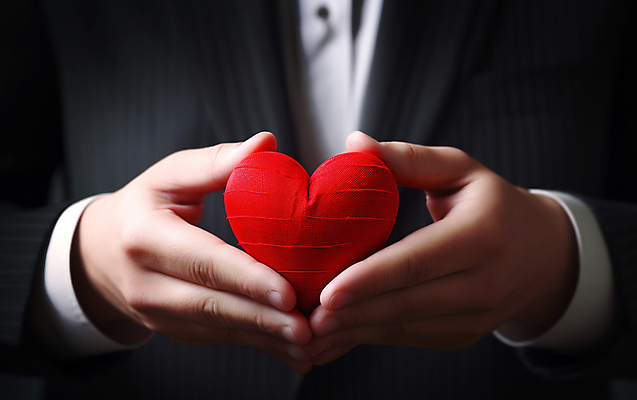 JPG 편집이미지 남자 사랑 한명 들기 상반신 성인 빨간색 검은색 하트 마음 디지털합성 성인남자한명만 편집소스 편집실사 AI인물포토 AI콘텐츠 모양 1 감정 컬러 모션 사람 CG 남자한명만 성인남자만 파일형식 AI포토