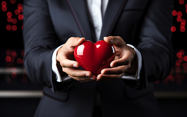 JPG 편집이미지 남자 사랑 한명 들기 상반신 성인 빨간색 검은색 하트 마음 디지털합성 보케 빛망울 성인남자한명만 편집소스 편집실사 AI인물포토 AI콘텐츠 모양 1 감정 컬러 모션 사람 빛 CG 남자한명만 성인남자만 파일형식 AI포토