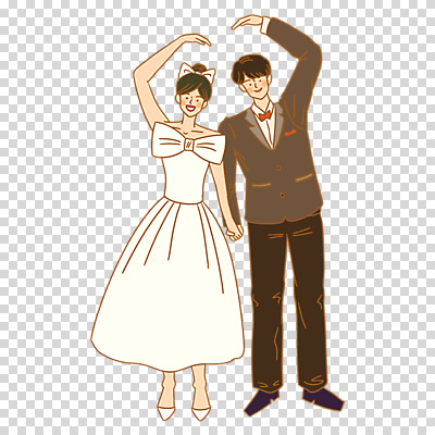 전신 편집이미지 커플 여자 남자 리본 웨딩드레스 결혼 누끼 턱시도 성인 두명 손잡기 PNG 손하트 신랑신부 성인만 드레스 신부_웨딩 신랑 관계 모션 사람 정장 손짓 이벤트 파일형식
