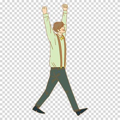 전신 편집이미지 남자 신랑 결혼 한명 누끼 성인 초록색 걷기 만세 멜빵 PNG 성인남자한명만 1 잡화 컬러 모션 사람 이벤트 남자한명만 성인남자만 파일형식