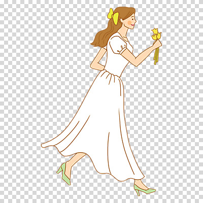 전신 편집이미지 여자 꽃 리본 신부 부케 웨딩드레스 결혼 한명 들기 누끼 성인 달리기 PNG 성인여자한명만 식물 1 드레스 꽃다발 모션 사람 이벤트 여자한명만 성인여자만 파일형식