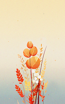 JPG 식물 일러스트 사람없음 가을 풀잎 입추 국내일러스트 AI일러스트 AI콘텐츠 계절 잎 풀_식물 절기 파일형식