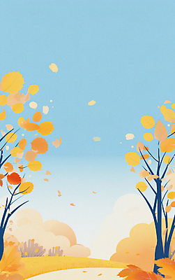 JPG 구름 하늘색 낙엽 일러스트 하늘 풍경 사람없음 노란색 산책로 가을 풀 은행잎 은행나무 국내일러스트 AI일러스트 AI콘텐츠 자연요소 나무 식물 계절 길 컬러 잎 파란색 파일형식