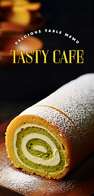 PSD 편집이미지 단면 디저트 사람없음 케이크 카페 메뉴 롤케이크 슈가파우더 이미지편집 음식 상점 파일형식