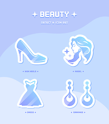 아이콘 모델 드레스 여자 한명 성인 파란색 반짝임 뷰티 귀걸이 하이힐 두상 성인여자한명만 2D아이콘 AI파일 1 옷 구두 컬러 장신구 모션 사람 머리 여성화 여자한명만 성인여자만 파일형식 벡터