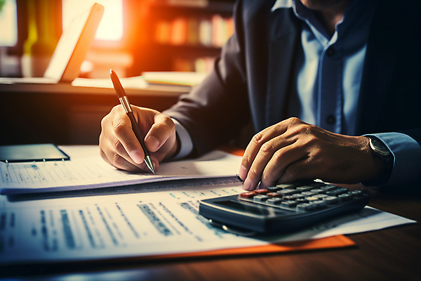 JPG 편집이미지 남자 비즈니스 부동산 협상 한명 정장 상반신 성인 펜 계산기 기록 잡기 계약 문서 계약서 성인남자한명만 편집실사 AI인물포토 AI콘텐츠 1 옷 모션 문구용품 사람 필기구 장비 재산 CG 남자한명만 성인남자만 파일형식 AI포토