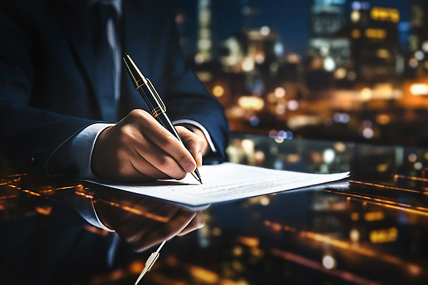 JPG 편집이미지 남자 비즈니스 부동산 협상 한명 정장 상반신 성인 펜 기록 잡기 도시 계약 문서 계약서 블러효과 성인남자한명만 편집실사 AI인물포토 AI콘텐츠 1 옷 모션 사람 필기구 재산 CG 블러 남자한명만 성인남자만 파일형식 효과 AI포토