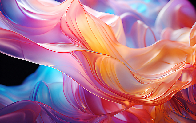 JPG 편집이미지 물결 곡선 유리 추상 사람없음 컬러풀 디지털합성 웨이브 결 물결무늬 반투명 편집소스 이미지편집 편집실사 AI컴퓨터그래픽 AI콘텐츠 선 컬러 무늬 재질 CG 파일형식