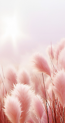 JPG 편집이미지 분홍색 자연 풍경 사람없음 가을 팜파스그라스 편집실사 AI포토 AI콘텐츠 식물 계절 컬러 CG 생태계 파일형식