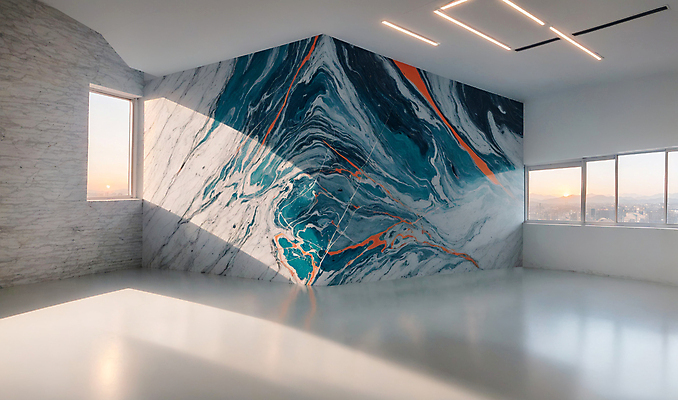 JPG 편집이미지 창문 사람없음 인테리어 햇빛 페인트 공간 미술관 디지털합성 모던 그림 작품 편집소스 편집실사 AI포토 AI콘텐츠 디자인 미술 태양 CG 파일형식