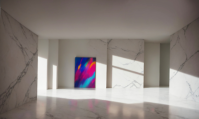 JPG 편집이미지 액자 사람없음 인테리어 햇빛 공간 미술관 디지털합성 모던 그림 작품 대리석 편집소스 편집실사 AI포토 AI콘텐츠 디자인 재료 미술 태양 CG 파일형식